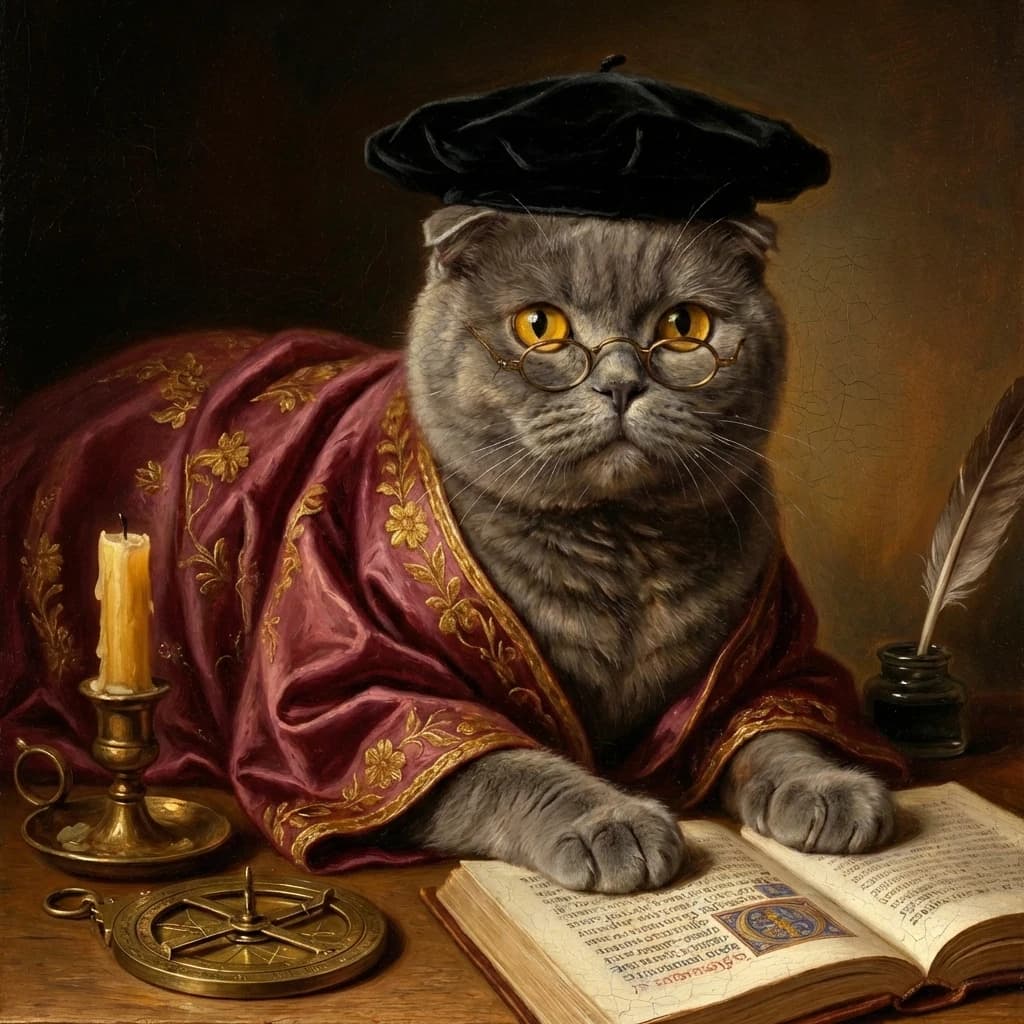 Pet Renaissance pet portrait example 6